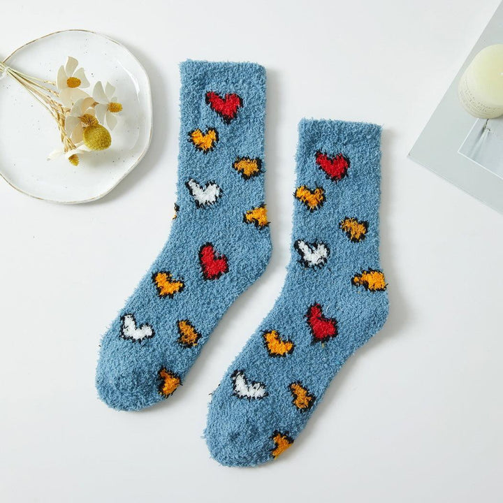 Tween Socks | Heart Patterned Winter Socks | Fashion City - The Ridge Kids