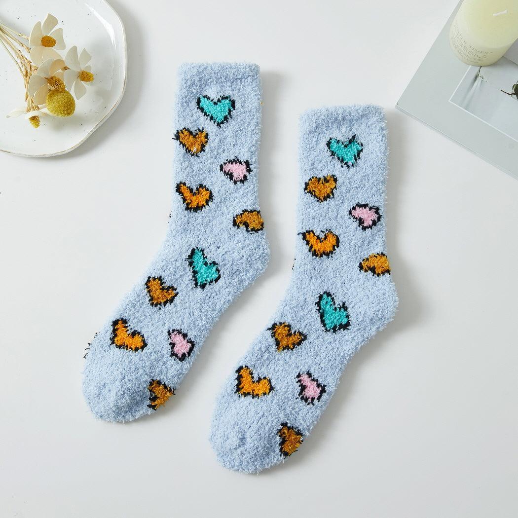 Tween Socks | Heart Patterned Winter Socks | Fashion City - The Ridge Kids