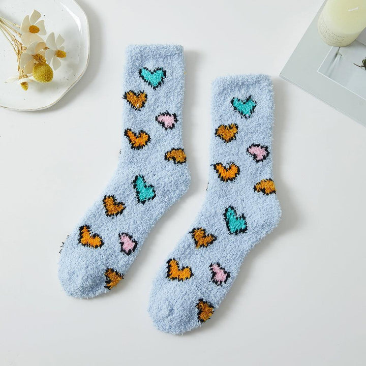 Tween Socks | Heart Patterned Winter Socks | Fashion City - The Ridge Kids