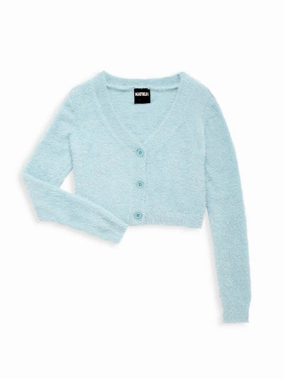 Tween Sweaters | Mara Baby Blue Cardigan | Katie J NYC - The Ridge Kids