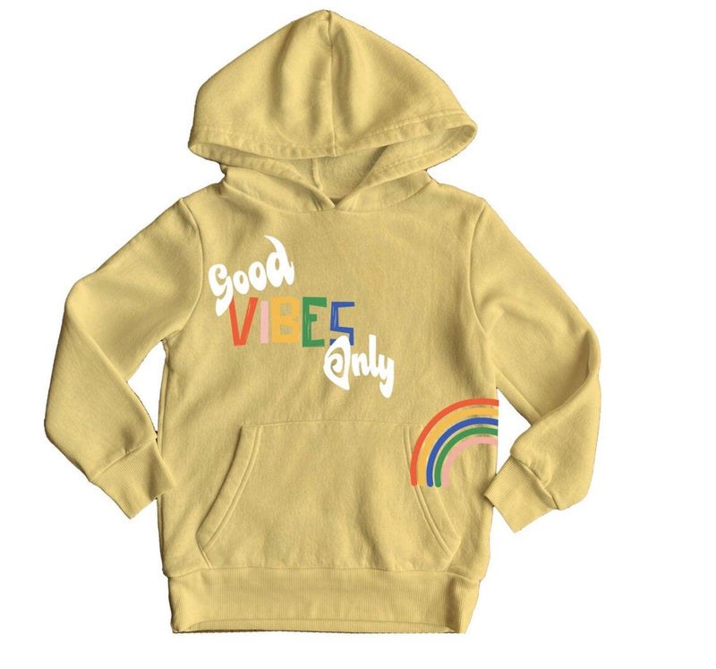 Tween Sweatshirt | Good Vibes Hoodie| Rowdy Sprout - The Ridge Kids