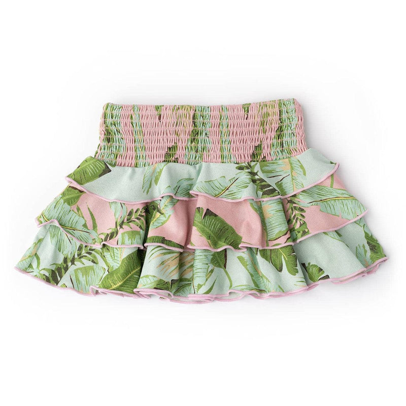 Tween Swimwear | Smocked Ruffle Skirt-Cabana Palms | Shade Critters - The Ridge Kids