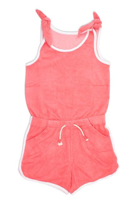 Tween Swimwear| Romper: Terry- Coral | Shade Critters - The Ridge Kids