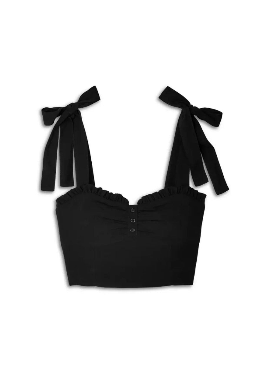 Tween Top | Mason Tie Shoulder Top in Black | Katie J NYC - The Ridge Kids