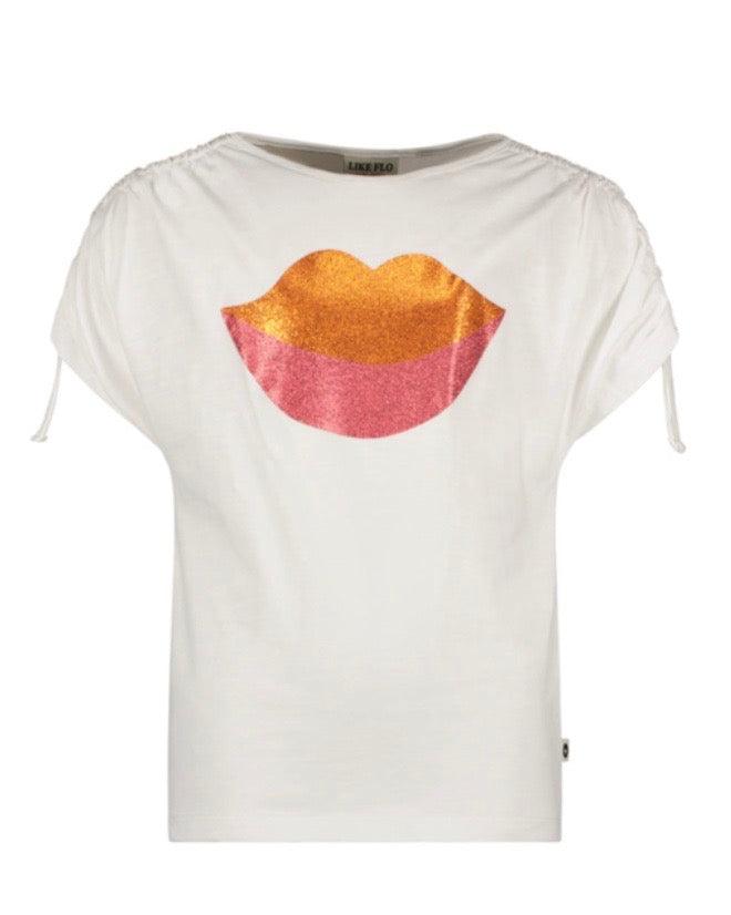 Tween Tops | Lips T-Shirt | Like Flo - The Ridge Kids