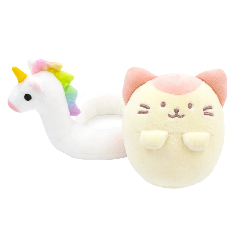 Small kitty squishy with unicorn float both are detachable