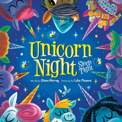 board book titled "unicorn night"