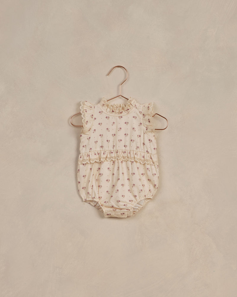 Baby Girl Romper| Alice -Tulips | Noralee