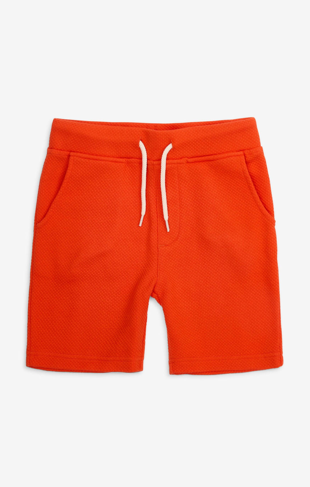 Preston Short in Orange from Appaman. Has two front pockets, elastic waist and drawstring.