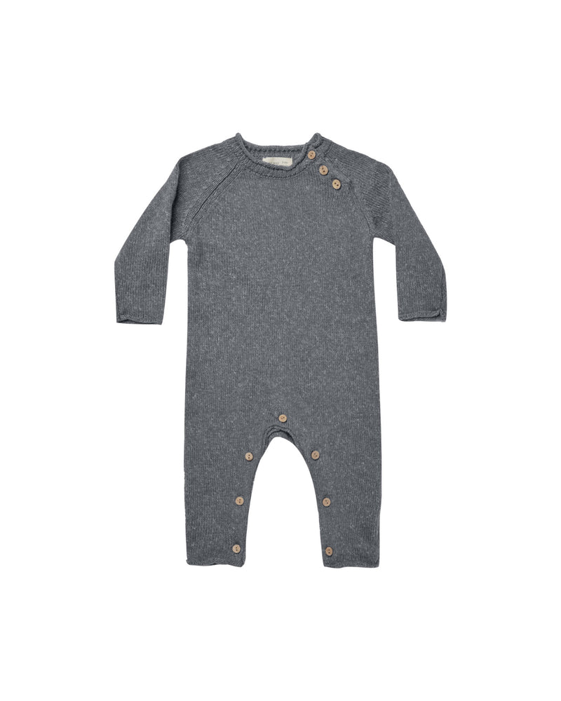 Baby Jumpsuit | Cozy Heathered Sweater Knit Jumpsuit | Quincy Mae
