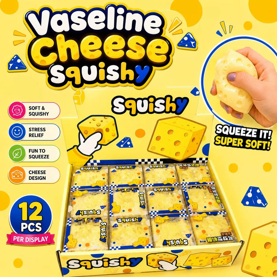 vaseline cheese squishy toy. 