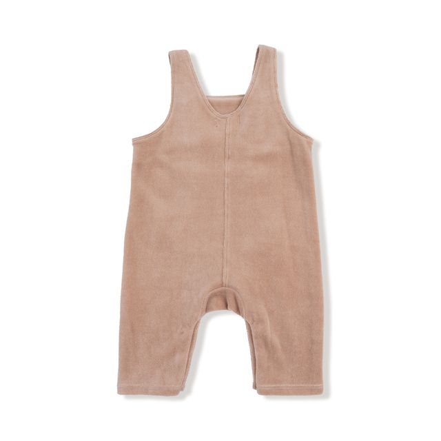 Brown baby romper on a white background