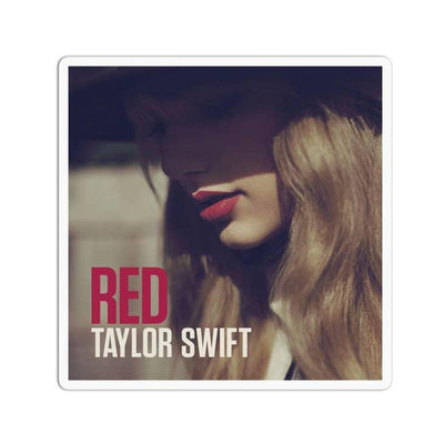 Vinyl Sticker | Taylor Swift Album Cover: Red | Girls Printing House - The Ridge Kids
