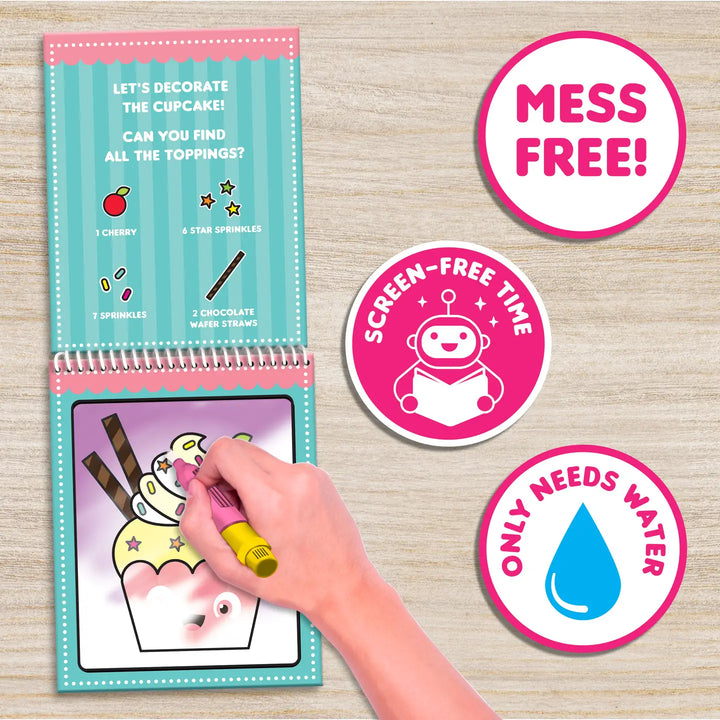 water magic pen dispensing water onto a page. 