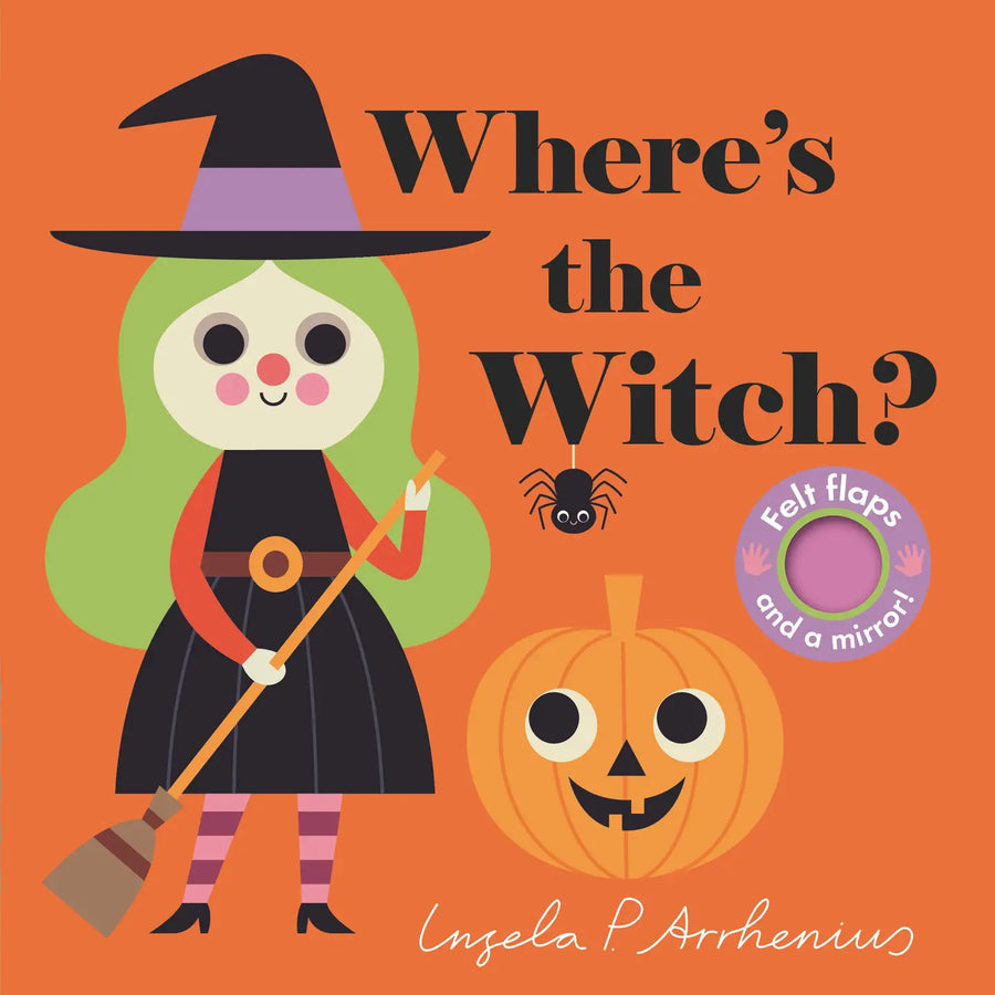Book titled "where's the witch" a lift the flap book for babies and young toddlers