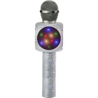 Wireless Microphone | Bling Karaoke Mic - Silver Bling | Wireless Express - The Ridge Kids