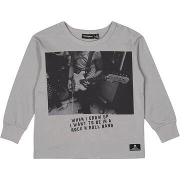 Boys Cotton Tee Shirt | Long Sleeve- When I Grow Up | Rock Your Baby