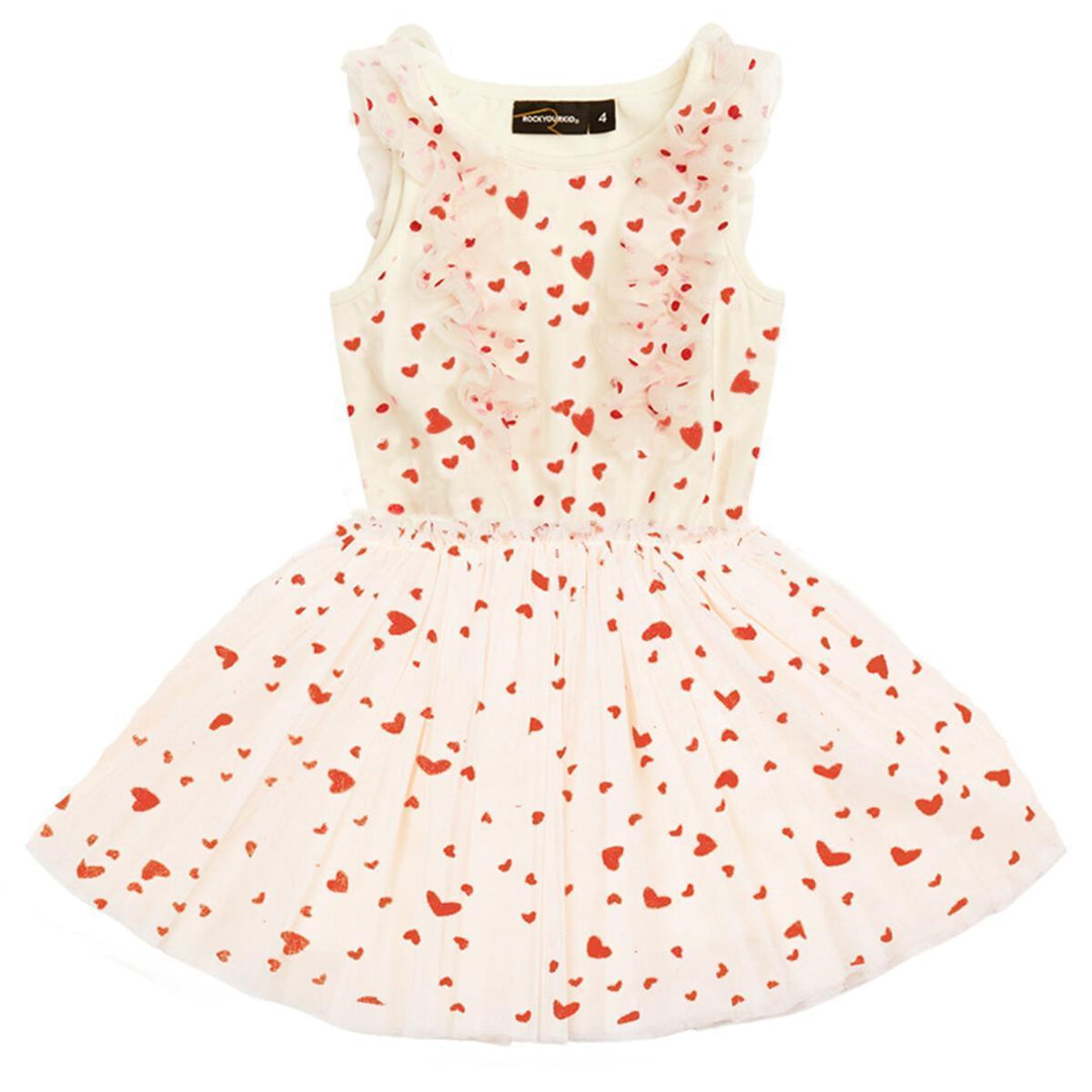 Girls Dress | All Hearts Tulle Dress | Rock Your Baby - The Ridge Kids