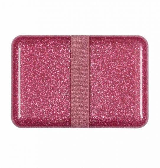 Lunch box |  Glitter - pink | A Little Lovely Company