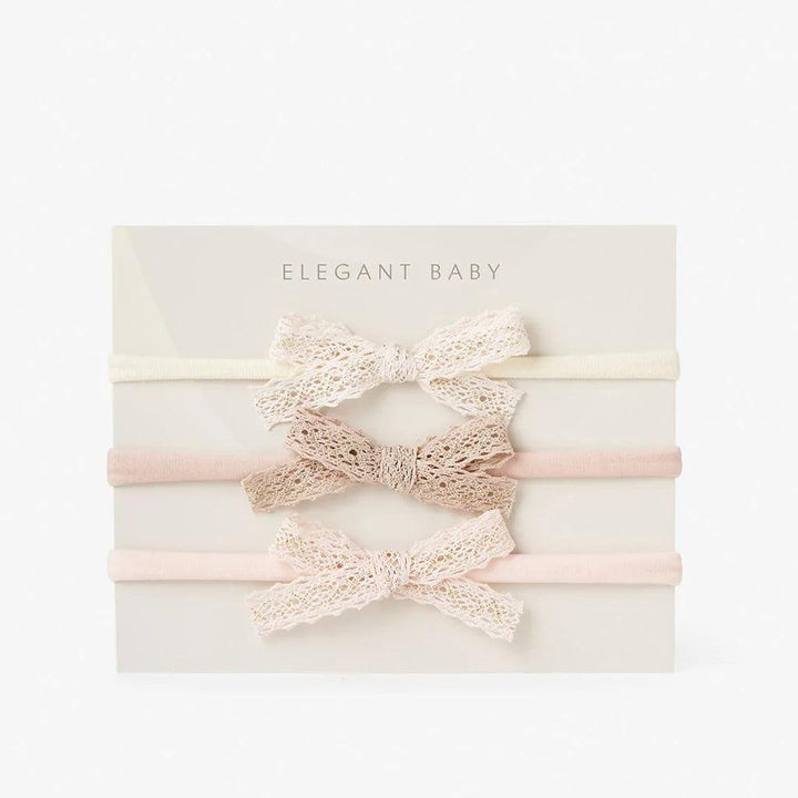 Headband | Bow 3 PK- assorted | Elegant Baby - The Ridge Kids