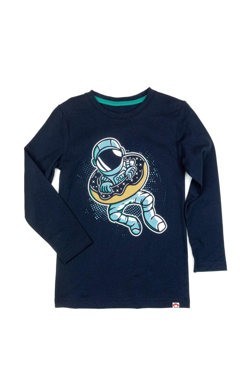 100% Cotton Long Sleeve Tee | Outer Space Navy Blue | Appaman - The Ridge Kids