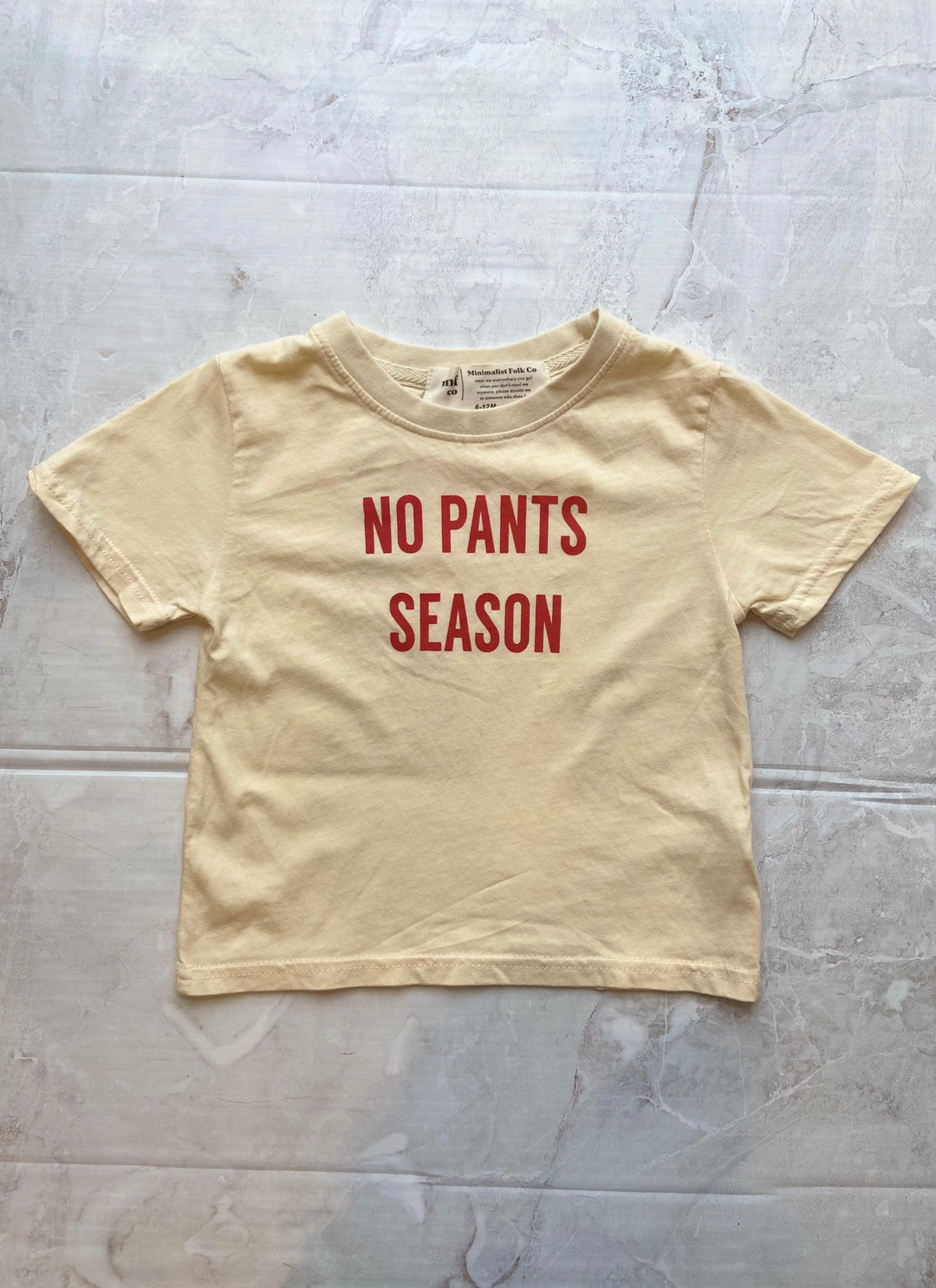 100% Cotton Tee | No Pants Season | Minimalist Folk Co. - The Ridge Kids
