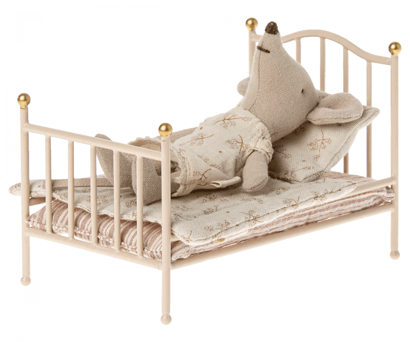 Pretend Play Toy | Vintage Bed for Mouse Doll in Rose | Maileg - The Ridge Kids
