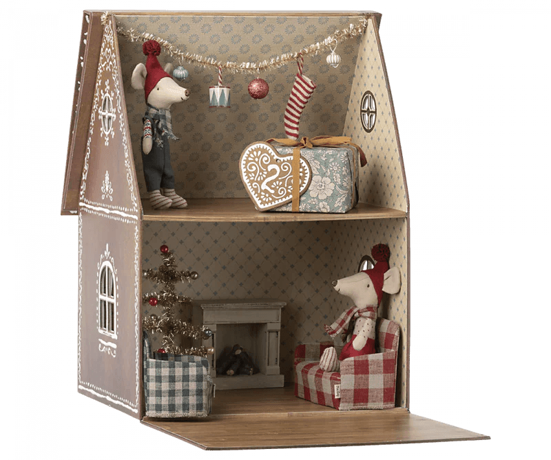 Pretend Play Toy | Holiday Gingerbread House for Maileg Mice Dolls | Maileg - The Ridge Kids