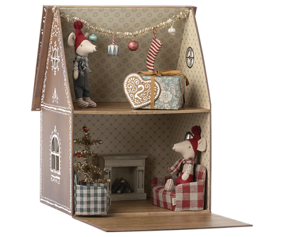 Pretend Play Toy | Holiday Gingerbread House for Maileg Mice Dolls | Maileg - The Ridge Kids