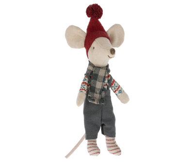 Plush Doll | Heirloom Big Brother Christmas Mouse Doll | Maileg - The Ridge Kids