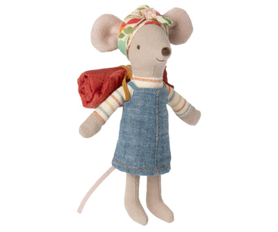 Plush Doll | Hairloom Big Sister Plush Hiker Mouse Doll | Maileg - The Ridge Kids