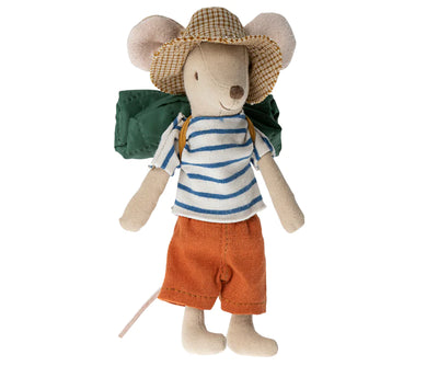 Plush Doll | Hairloom Big Brother Plush Hiker Mouse Doll | Maileg - The Ridge Kids