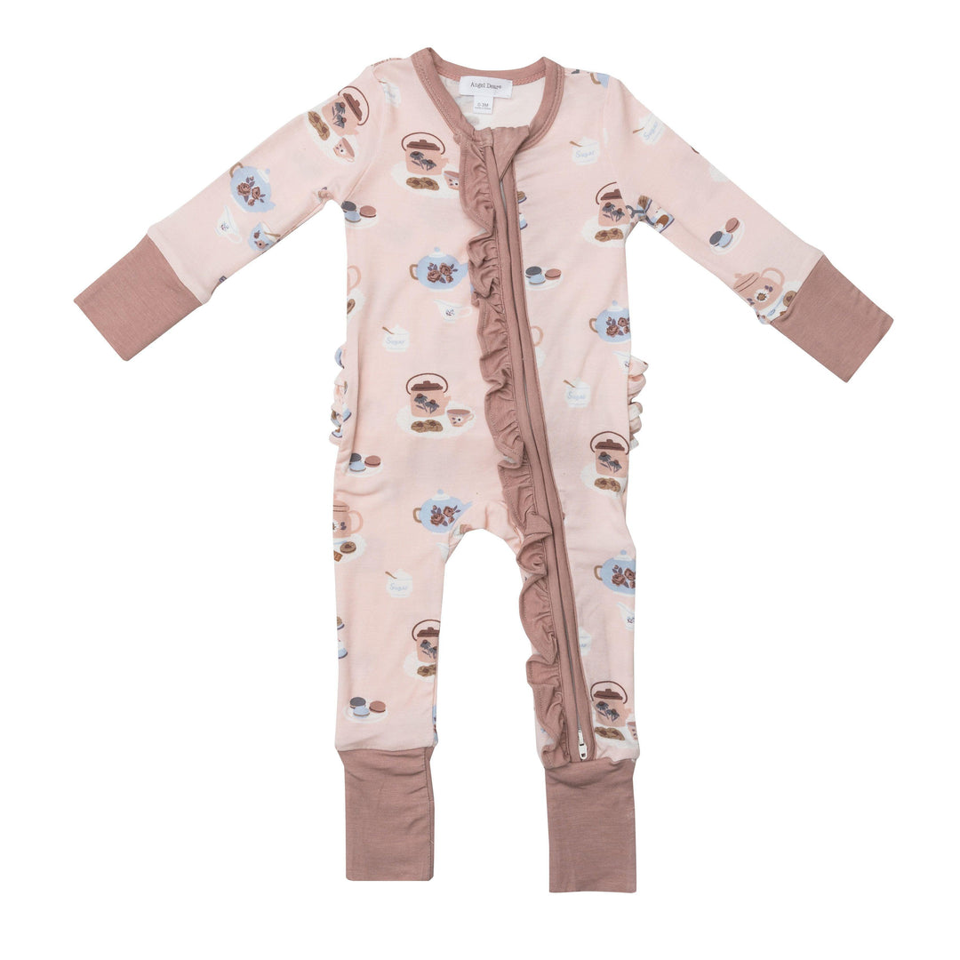 2 Way Zipper Romper | Tea Party Time | Angel Dear - The Ridge Kids