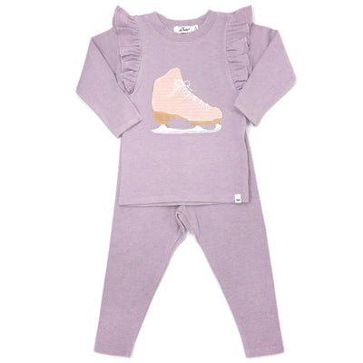 Baby 2PC Set | Cord Ice Skate-Dusty Lavender | Oh Baby ! - The Ridge Kids