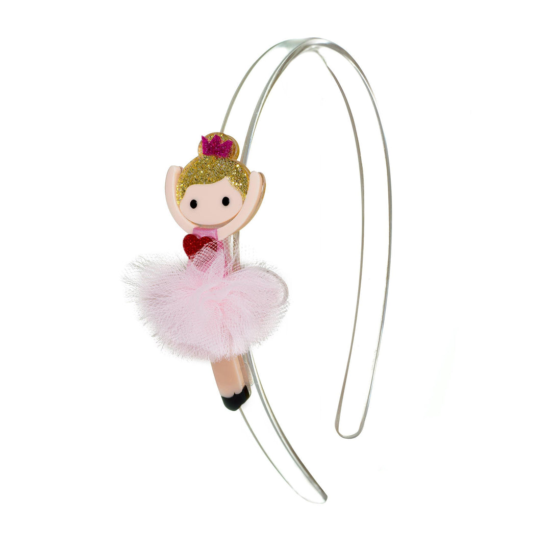 Headband | Valentines -Ballerina Heart - Pink | Lilies and Roses NY - The Ridge Kids