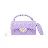 Jelly Quilted Heart Lock Bag w/ coin purse - The Ridge Kids