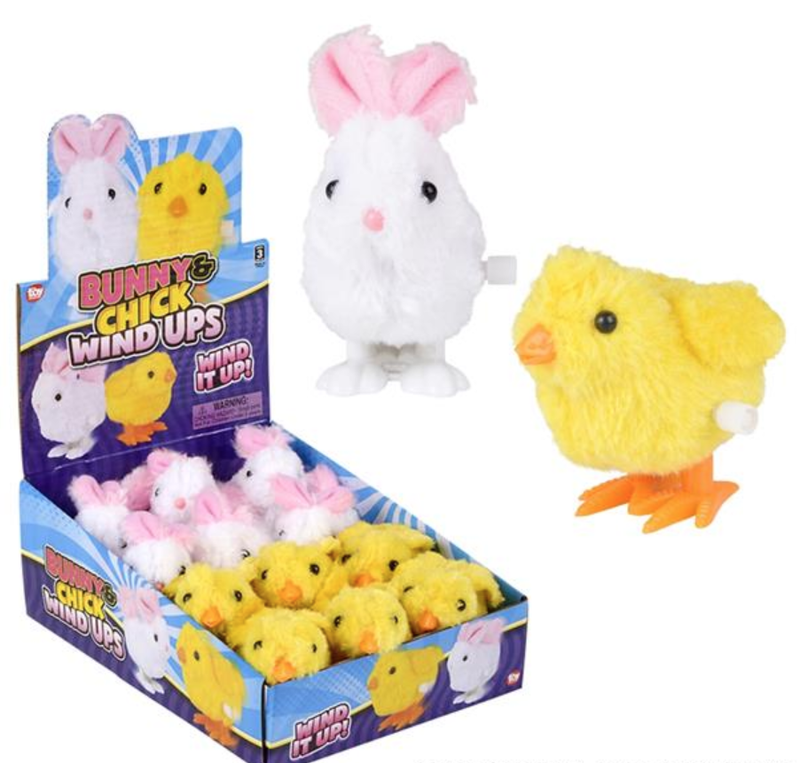 Wind up toys | Easter- 3" BUNNY AND CHICK | La Luna Bella