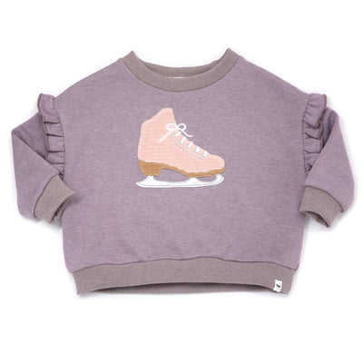 Long Sleeve Sweatshirt| Cord Ice Skate-Dusty Lavender| Oh Baby! - The Ridge Kids