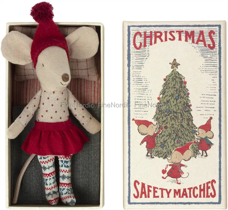 Plush Doll | Heirloom Christmas Big Sister Mouse Doll in Matchbox | Maileg - The Ridge Kids