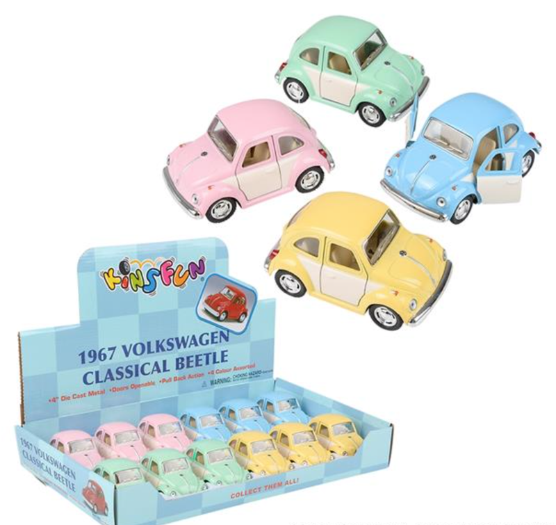 Toy Cars | PULL BACK 1967 VW CLASSIC BEETLE | Luna Bella