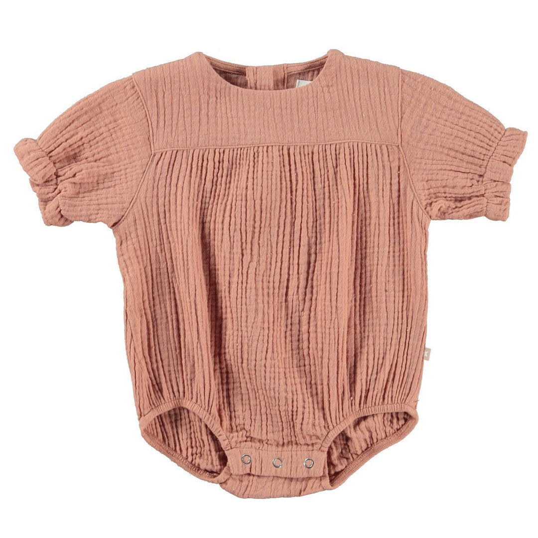 Fie Cotton Baby Romper | Muted Rose | Molo - The Ridge Kids