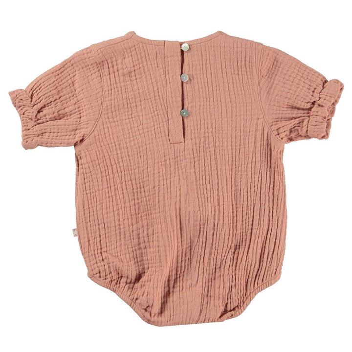 Fie Cotton Baby Romper | Muted Rose | Molo - The Ridge Kids