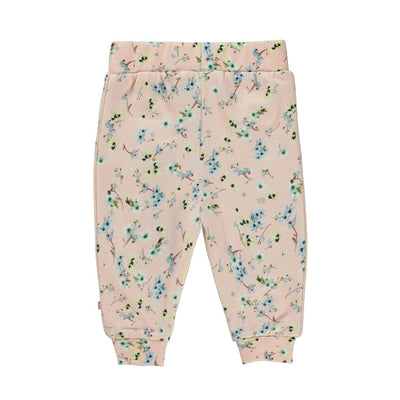 Shona Organic Cotton Sweatpant | Mini Blue Flowers | Molo - The Ridge Kids