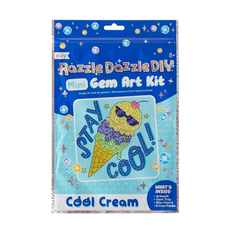 DIY Art Kit | Razzle Dazzle Mini Gem- Cool Cream | Ooly