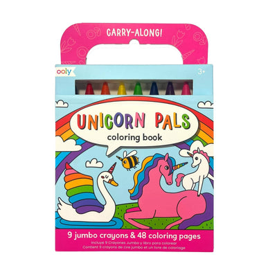Travel Coloring Set | Carry Along Crayons & Coloring Book - Unicorn Pals| Ooly