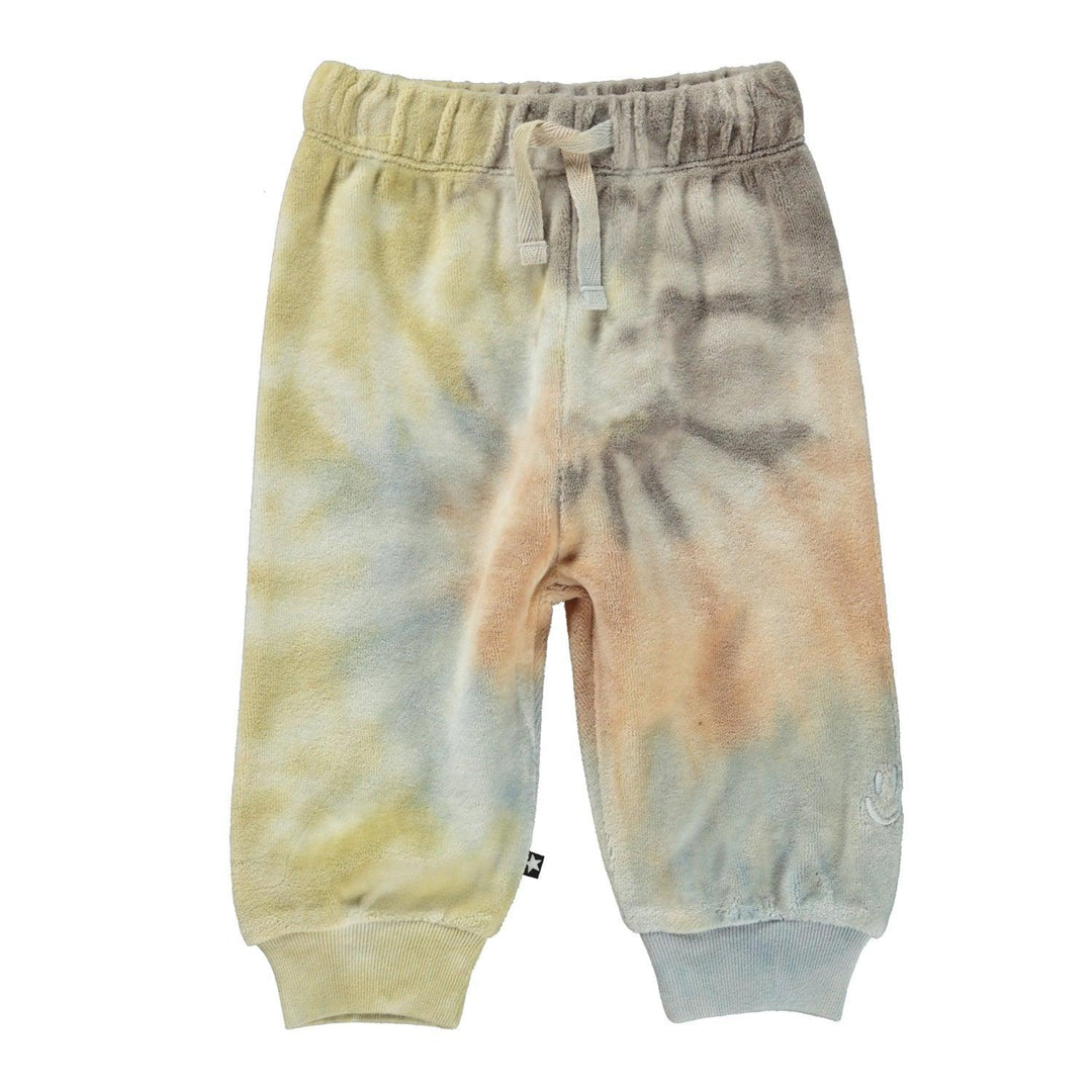 Simeon Velour Baby Sweatpants | Soft Tie Dye | Molo - The Ridge Kids