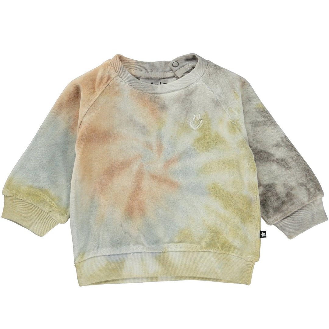Disc Organic Cotton Baby Sweatshirt | Soft Tie Dye | Molo - The Ridge Kids