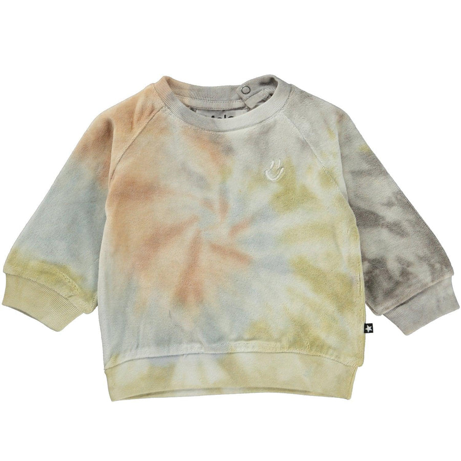 Disc Organic Cotton Baby Sweatshirt | Soft Tie Dye | Molo - The Ridge Kids