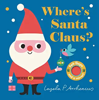 Board Book | Where's Santa Claus | Felt Flaps and Mirrors - The Ridge Kids