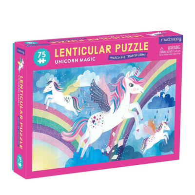 75 Piece Lenticular Puzzle | Unicorn Magic | Mudpuppy - The Ridge Kids